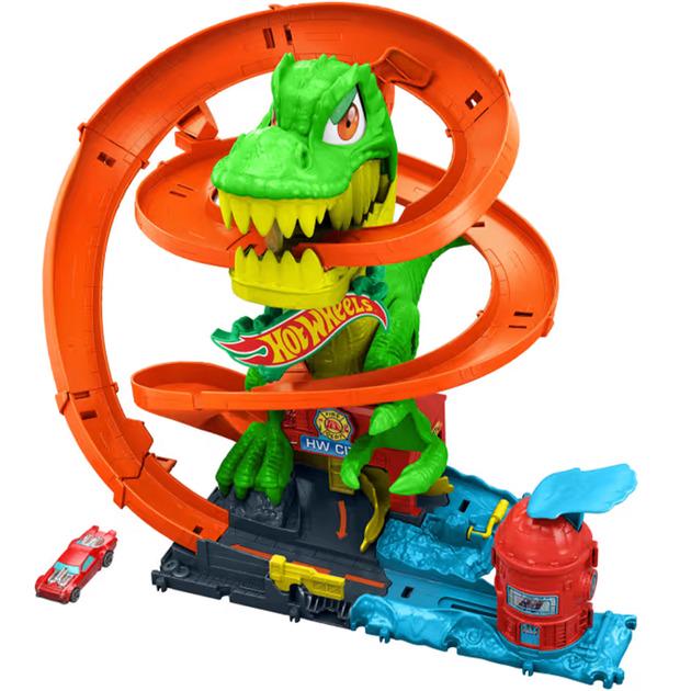 Набор игровой набор атака огненного Ти-Рекса Hot Wheels (JBM73)