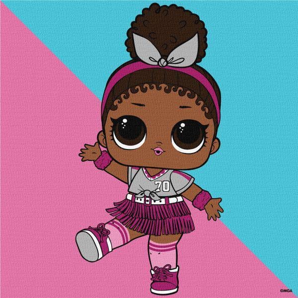 Картина по номерам Ideyka L.O.L Surprise! Game on. Foxy 25x25 см (KHO1317)