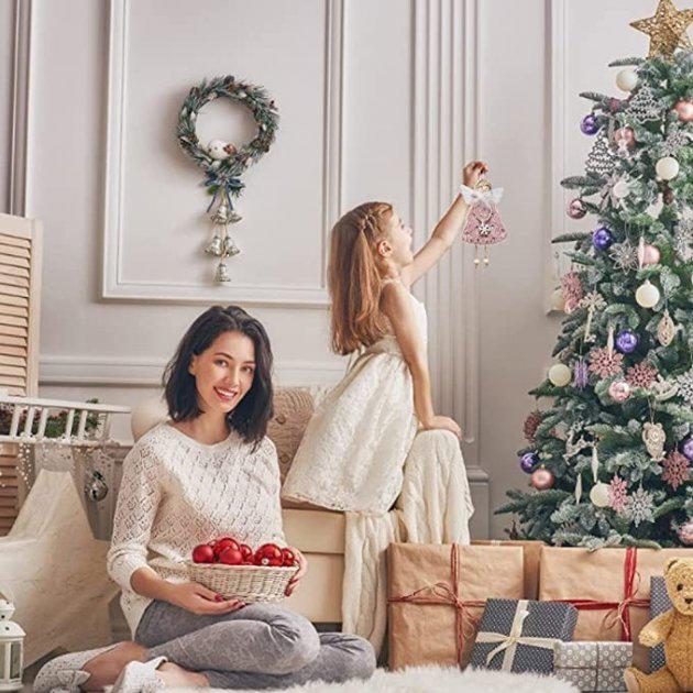 Набір ялинкових іграшок Новорічні янголята 3 шт. - фото 6 Набір ялинкових іграшок Новорічні янголята 3 шт. - фото 6