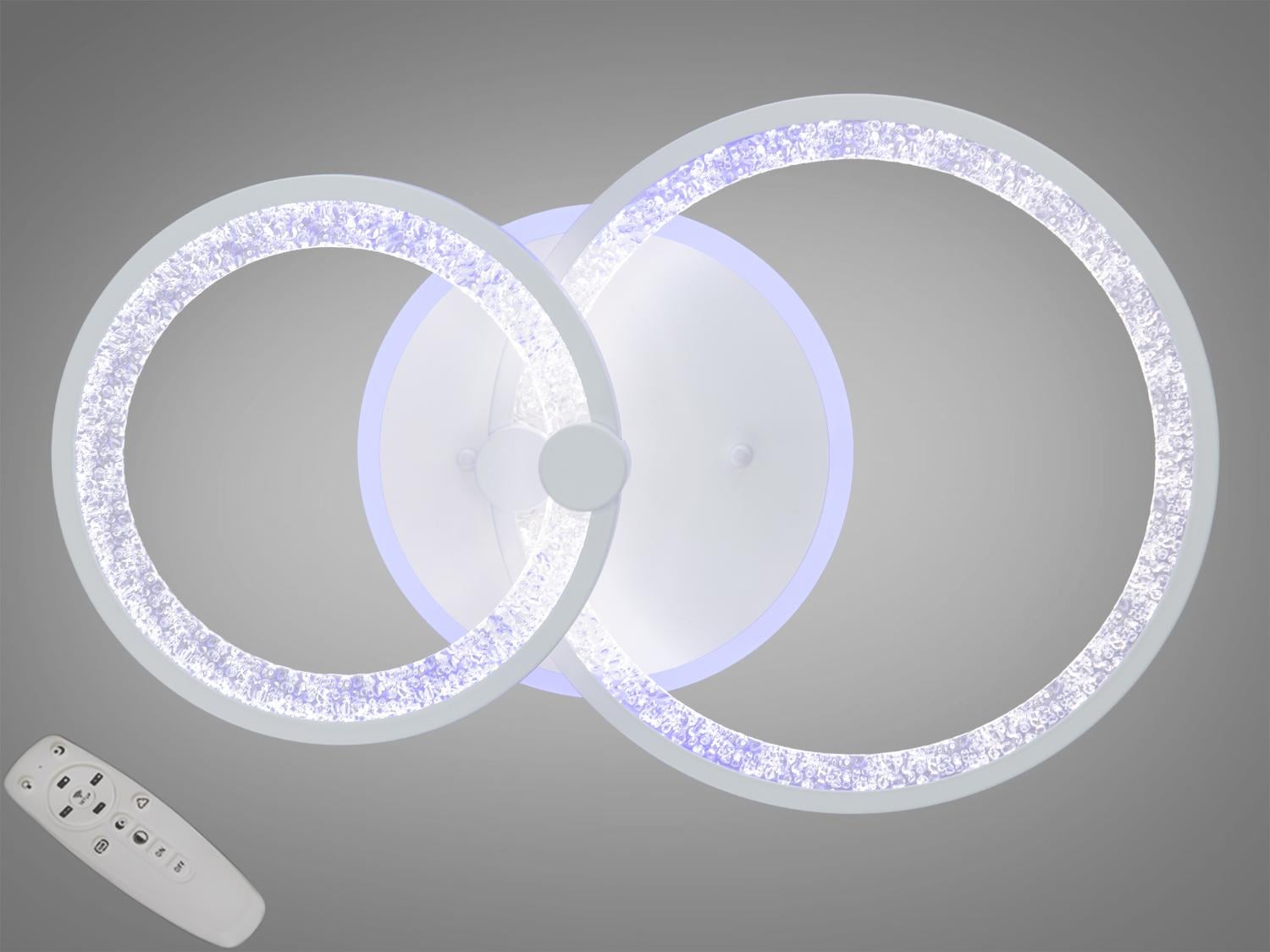 Люстра LED Diasha 55W 8180/2WH 3col dim Белый