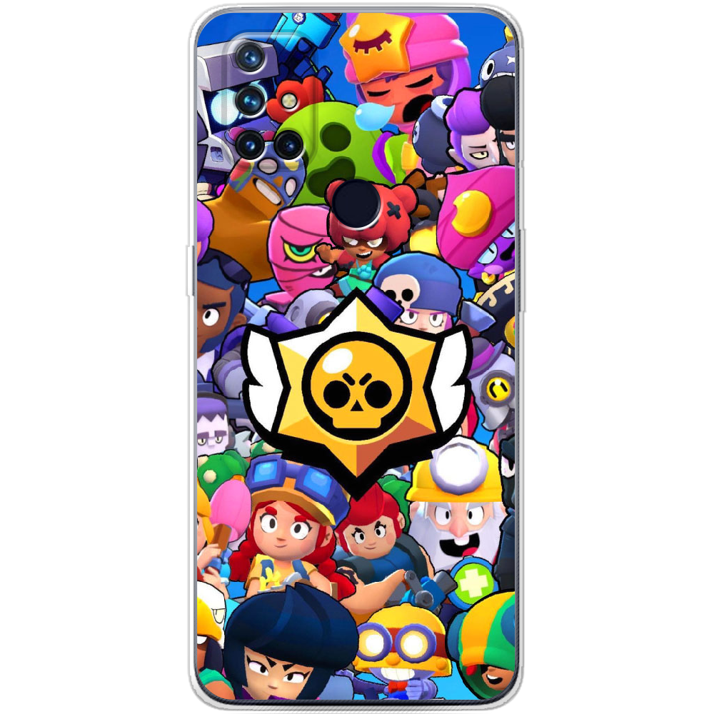 Чехол BoxFace OnePlus Nord N10 Brawl Stars Прозрачный силикон (43633-up2389-43633)