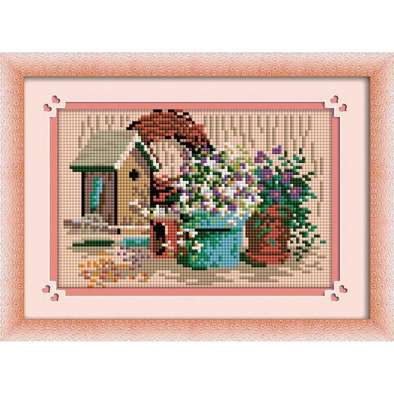 Алмазная мозаика Dream Art Цветочные вазоны 15x22см см (DA.30287)
