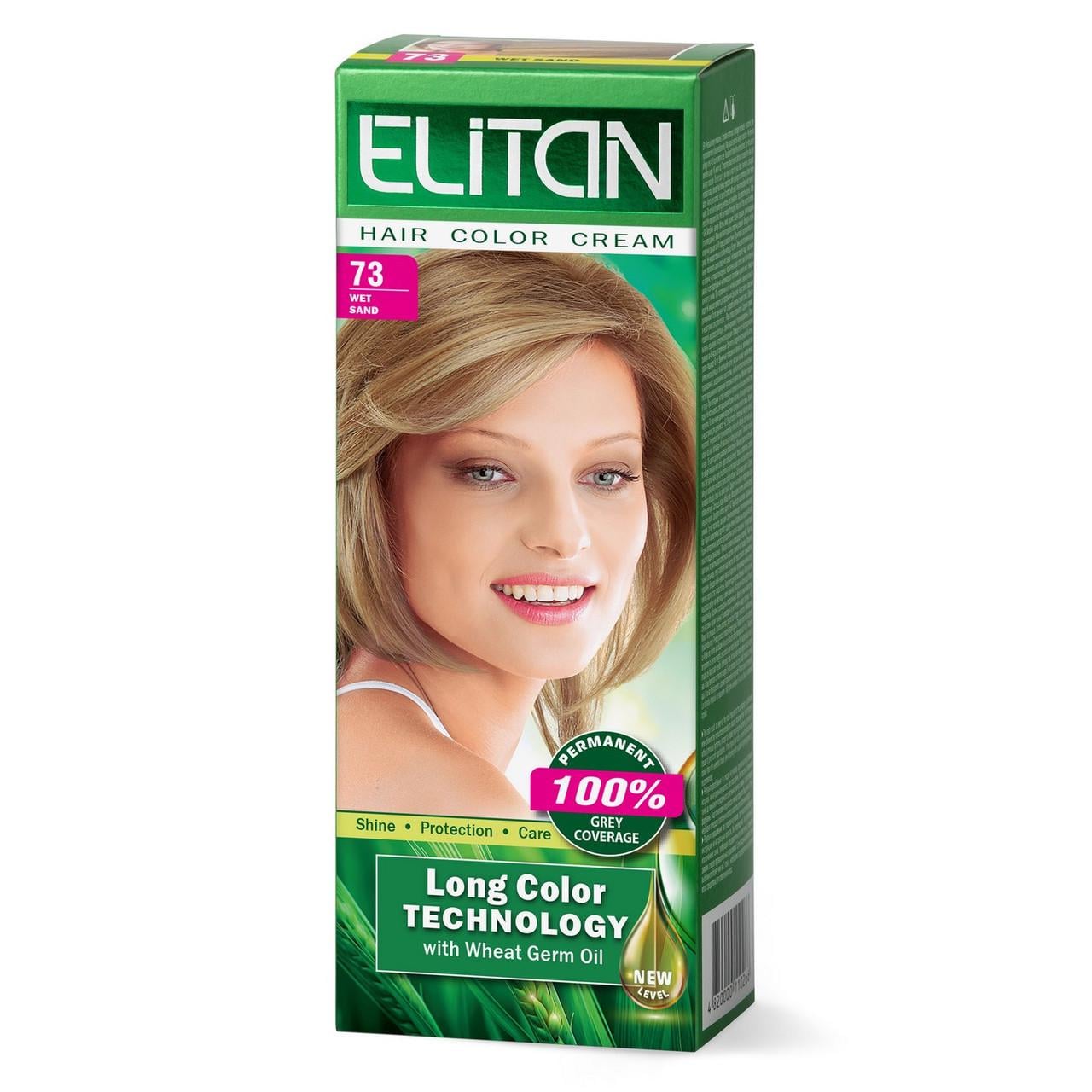 Крем-краска для волос стойкая ELITAN №73 Мокрый песок (2199837551)