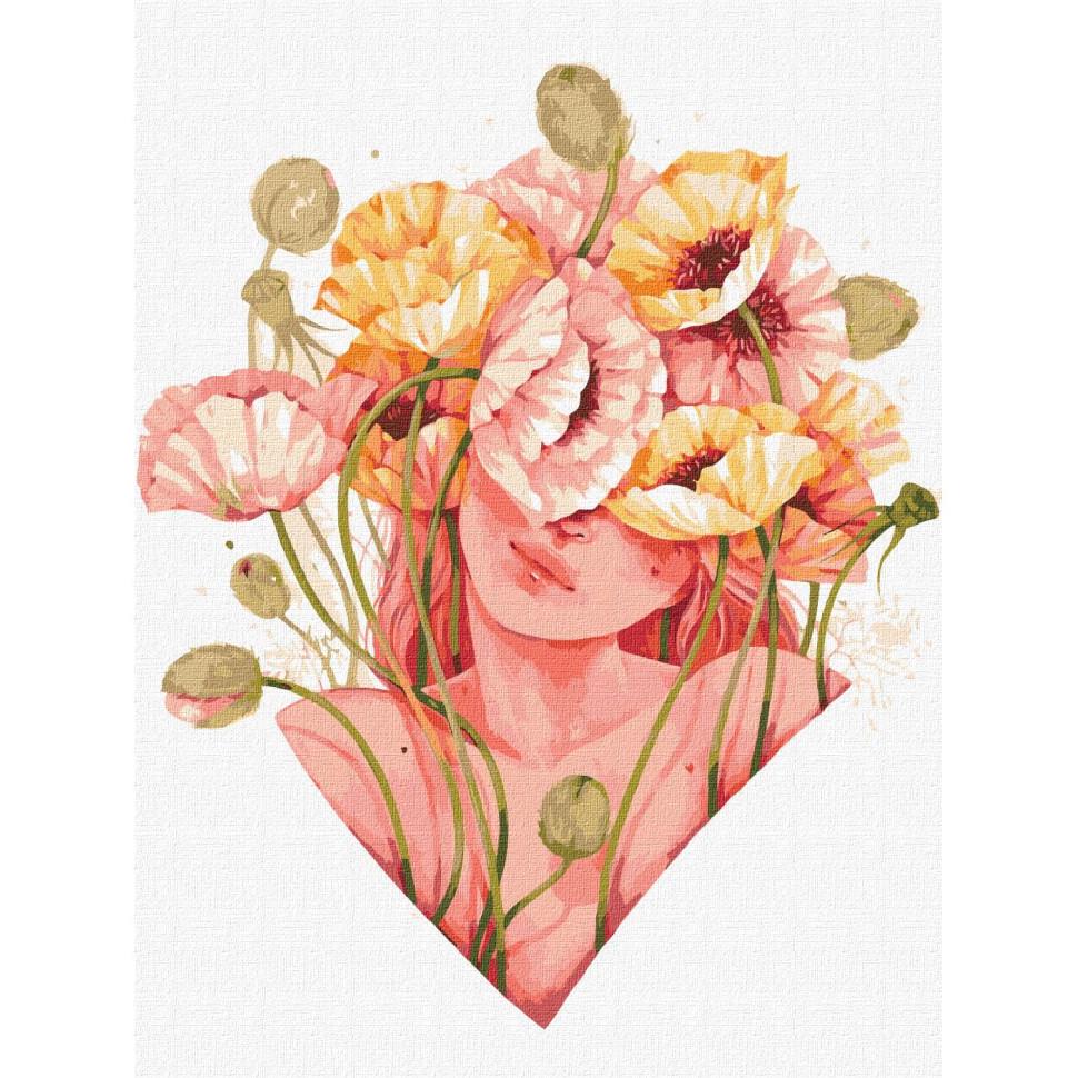 Картина за номерами Ideyka Квітковий дотик KHO2589 30x40 см (RLT27118)