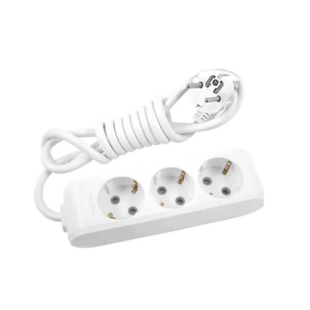 Удлинитель Panasonic X-tendia с заземлением 3 гнезд с защитными шторками 3 м Серый (28689725)