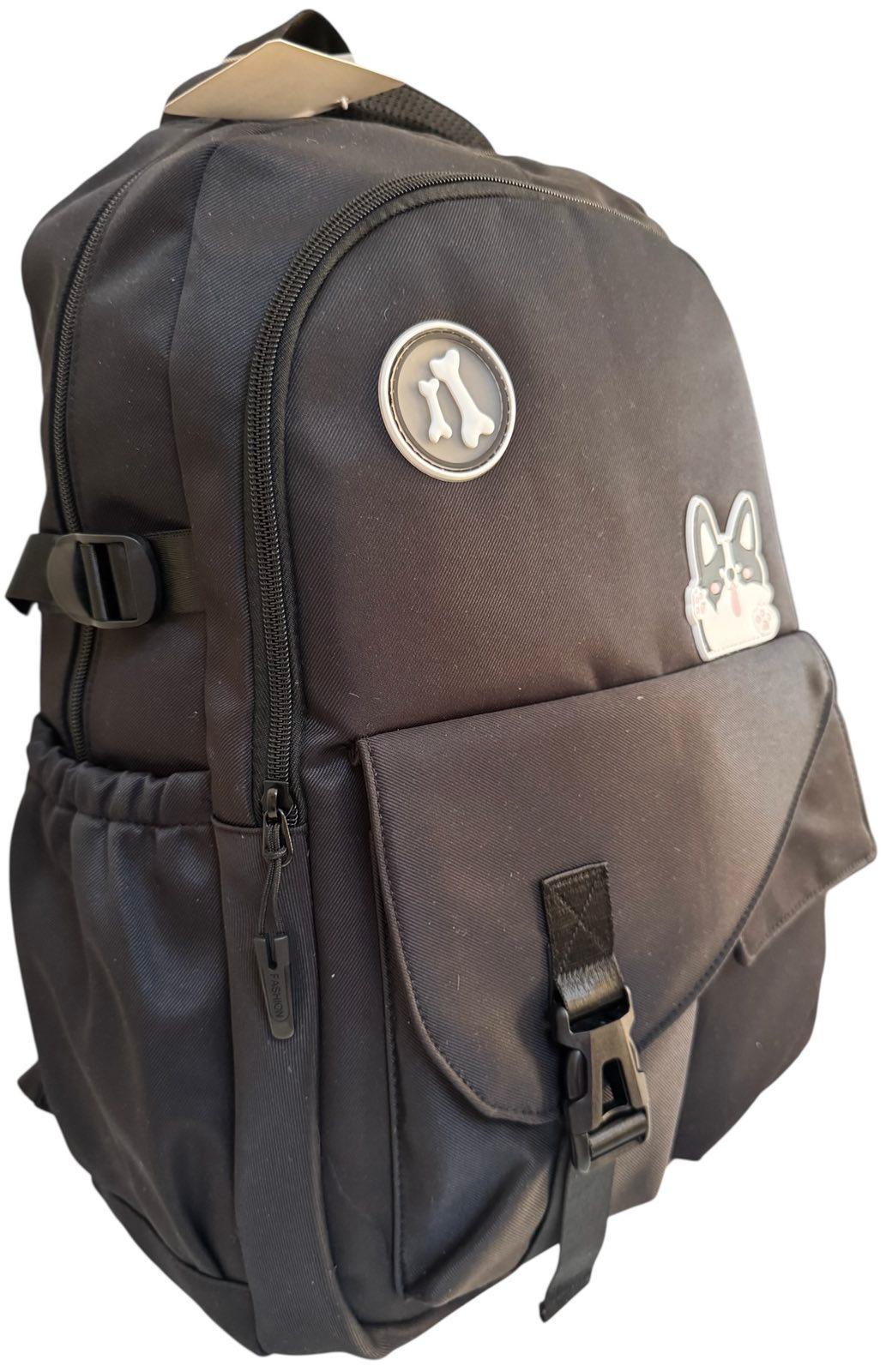 Рюкзак шкільний з трьома відділеннями Чорний (7002B) - фото 3