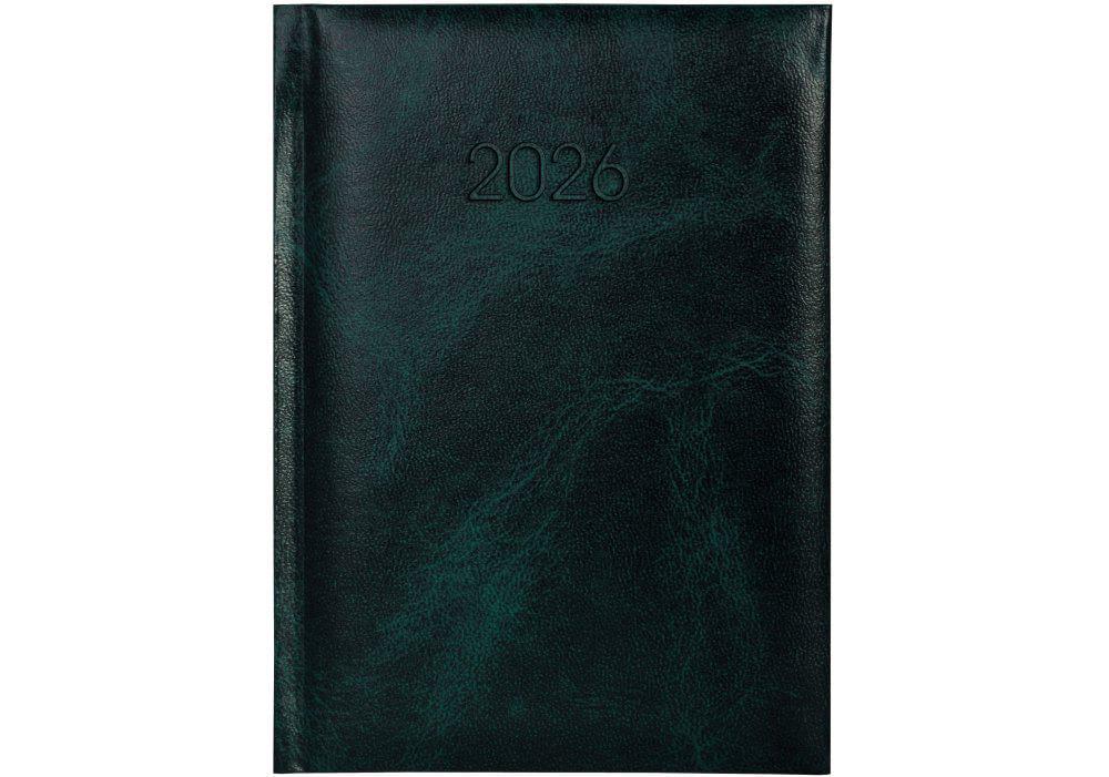 Дневник датированный 2026 Economix Prime A5 336 страниц. Зеленый (E21816-04)