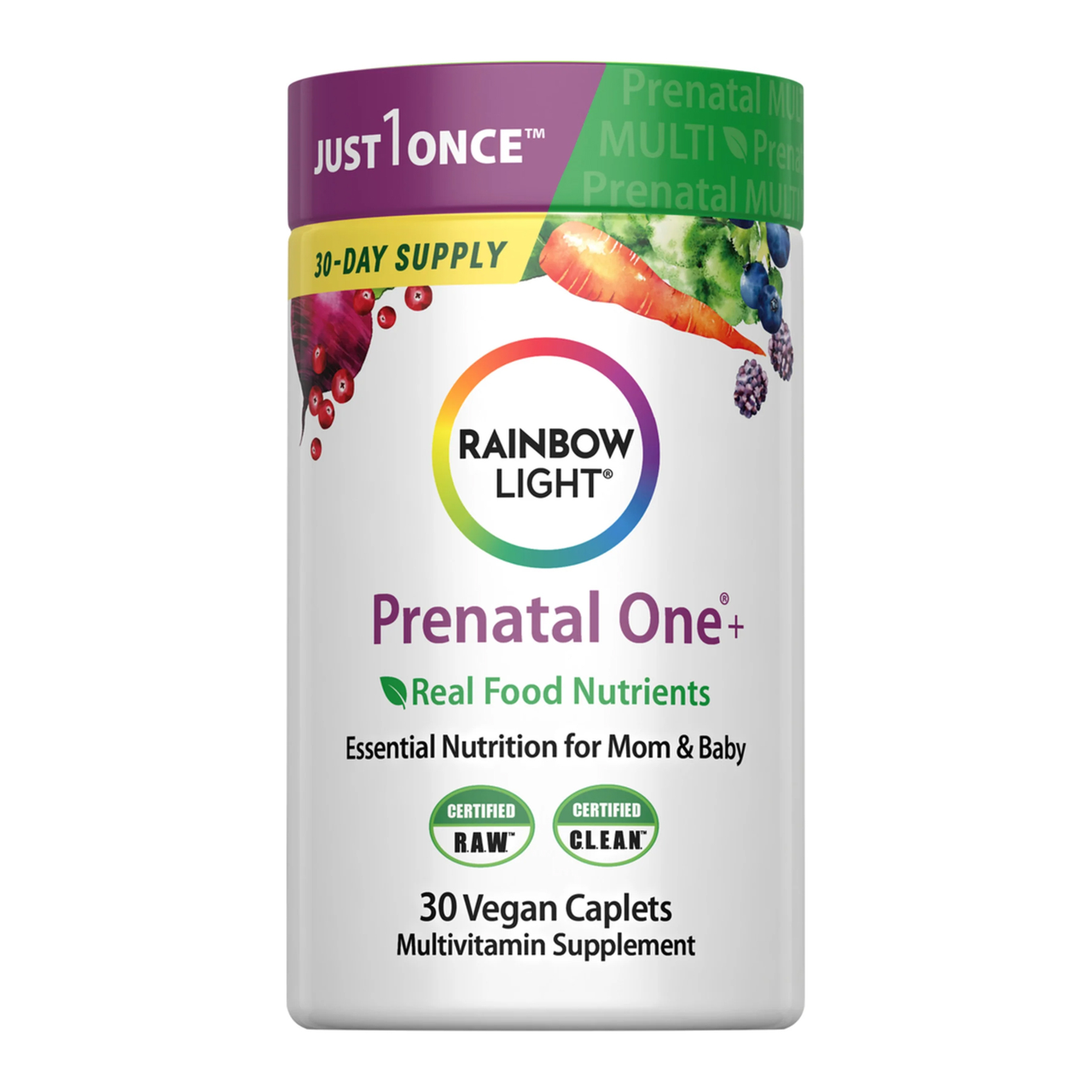 Мультивітаміни для вагітних Rainbow Light Prenatal One 30 вег. таб. (23681-01)