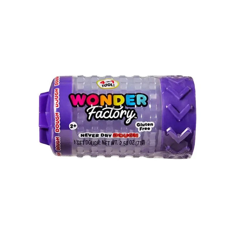 Масса для лепки незастывающая Wonder Factory 71 г без глютена от 2 лет Фиолетовый (SKU-286) Масса для лепки незастывающая Wonder Factory 71 г без глютена от 2 лет Фиолетовый (SKU-286)