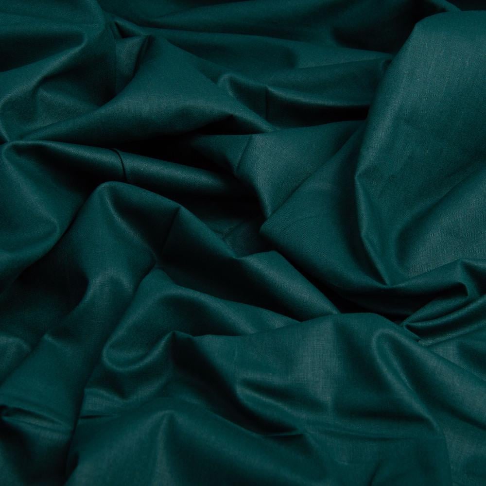 Тканина бязь ранфорс для постільної білизни V-94 2,4 м Темно-зелений (24831)