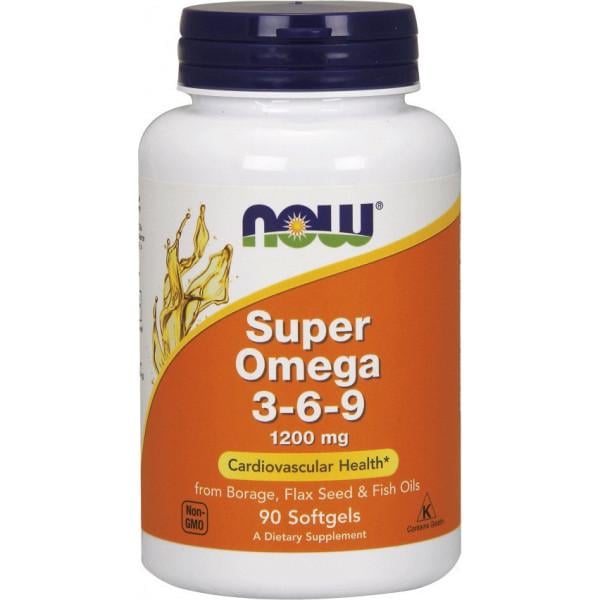 Риб'ячий жир NOW Super Omega 3-6-9 1200 мг 90 капсул