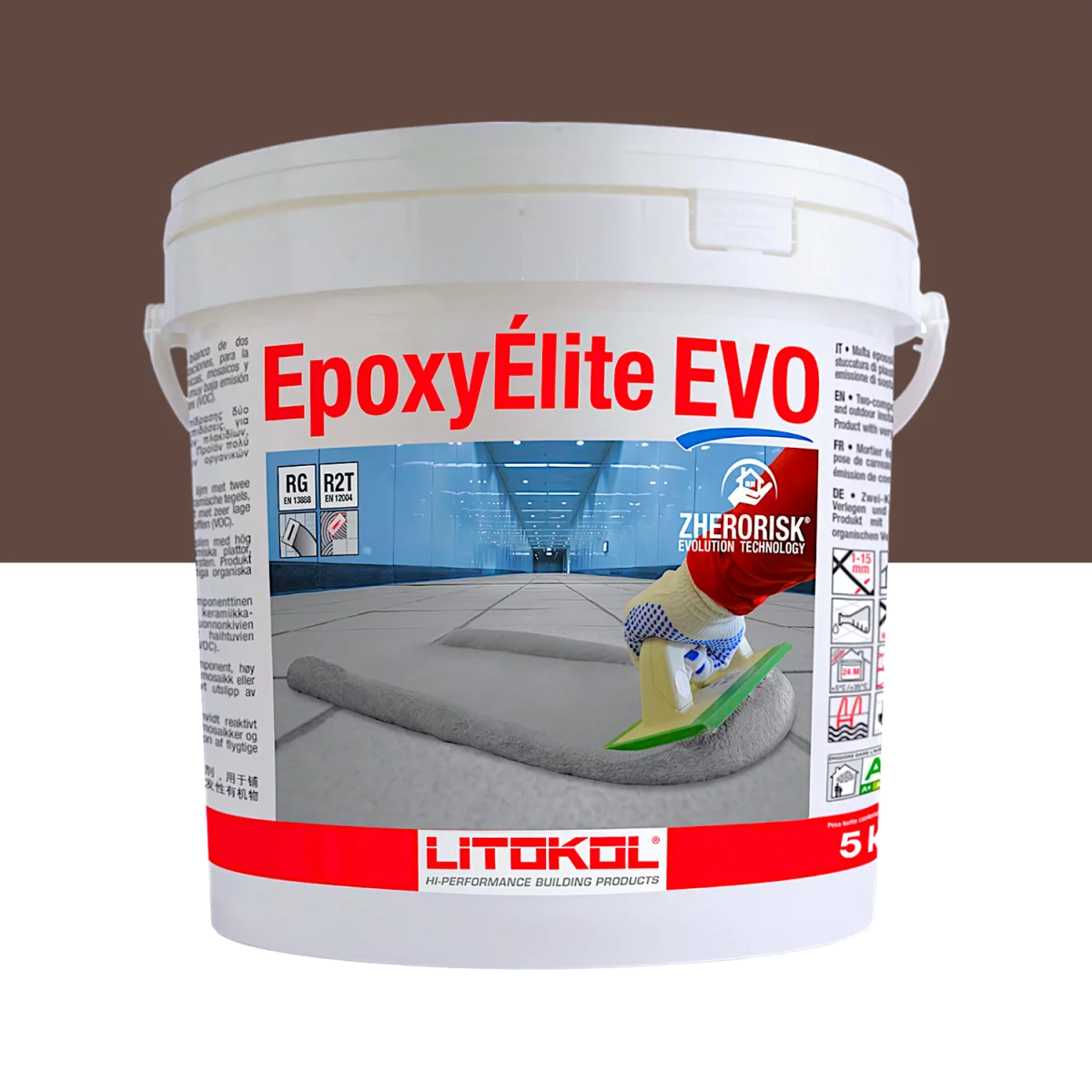 Затирка для швів плитки епоксидна Litokol EpoxyElite EVO 230 5 кг Какао