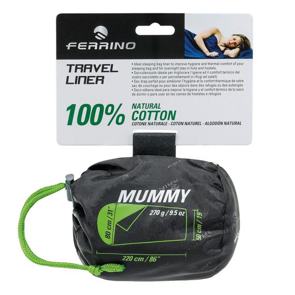 Вкладыш для спального мешка Ferrino Liner Travel Mummy White - фото 2 Вкладыш для спального мешка Ferrino Liner Travel Mummy White - фото 2