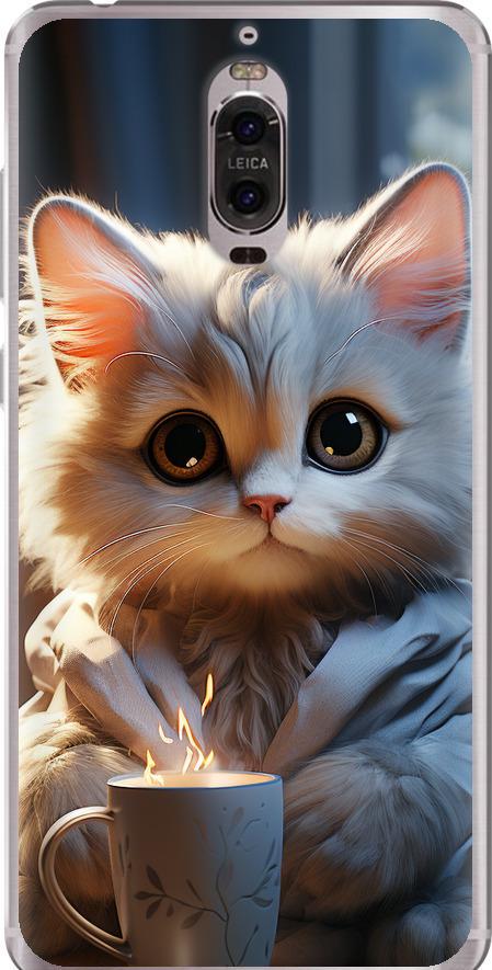 Чехол на Huawei Mate 9 Pro White cat (5646u-819-42517) Чехол на Huawei Mate 9 Pro White cat (5646u-819-42517)