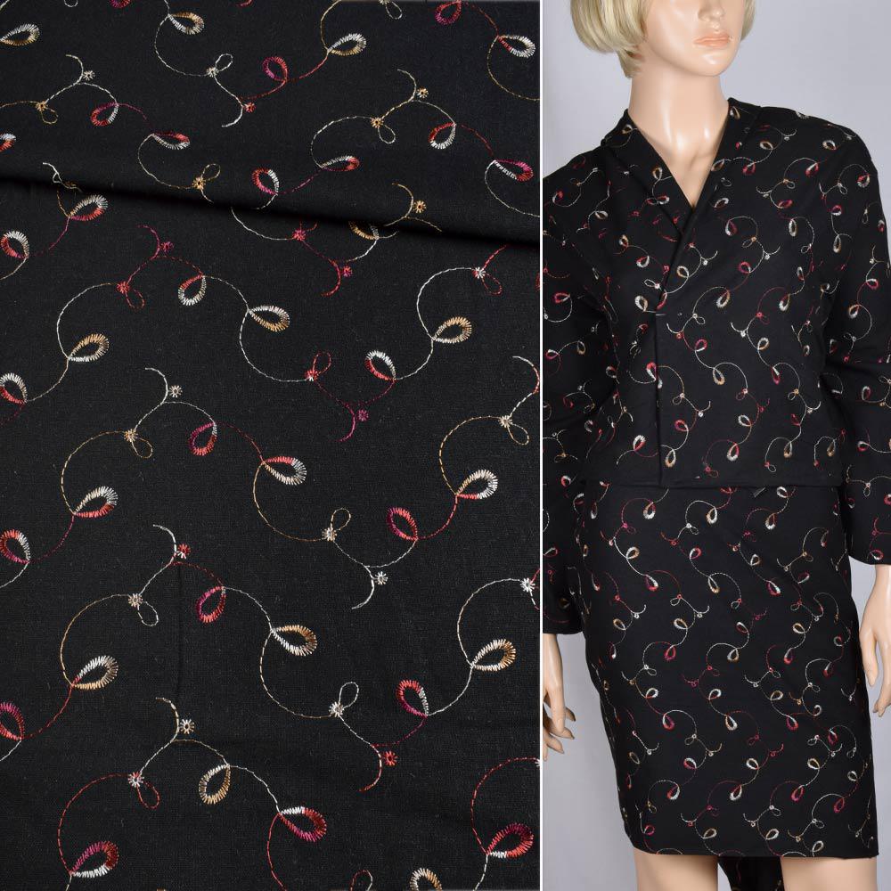 Тканина льон ширина 150 см Чорний (12602.002) - фото 2 Тканина льон ширина 150 см Чорний (12602.002) - фото 2