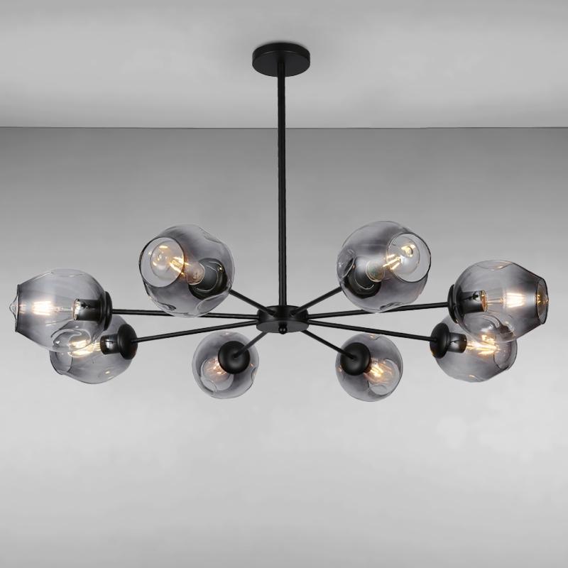 Люстра-молекула підвісна Light House LS-15179-8 Чорний (8694)