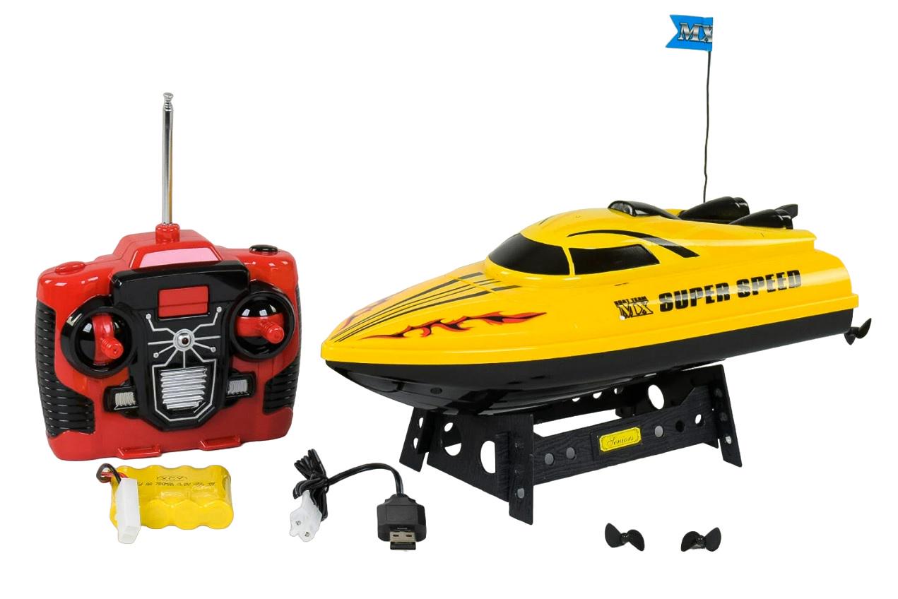 Катер на радіокеруванні ZHI MING XING із акумулятором 4,8V Yellow (78568)