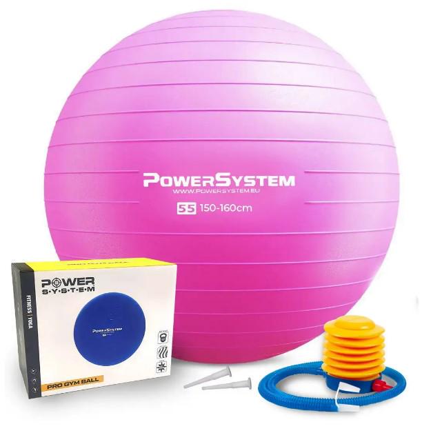 Фітбол для фітнесу Power System PS-4018 PRO Gymball Ø 85 см Pink (PS-4018PI-0)