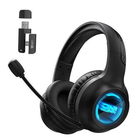 Наушники игровые беспроводные Onikuma GT-815 Pro с микрофоном/активным шумоподавлением и RGB подсветкой Черный (7482374)