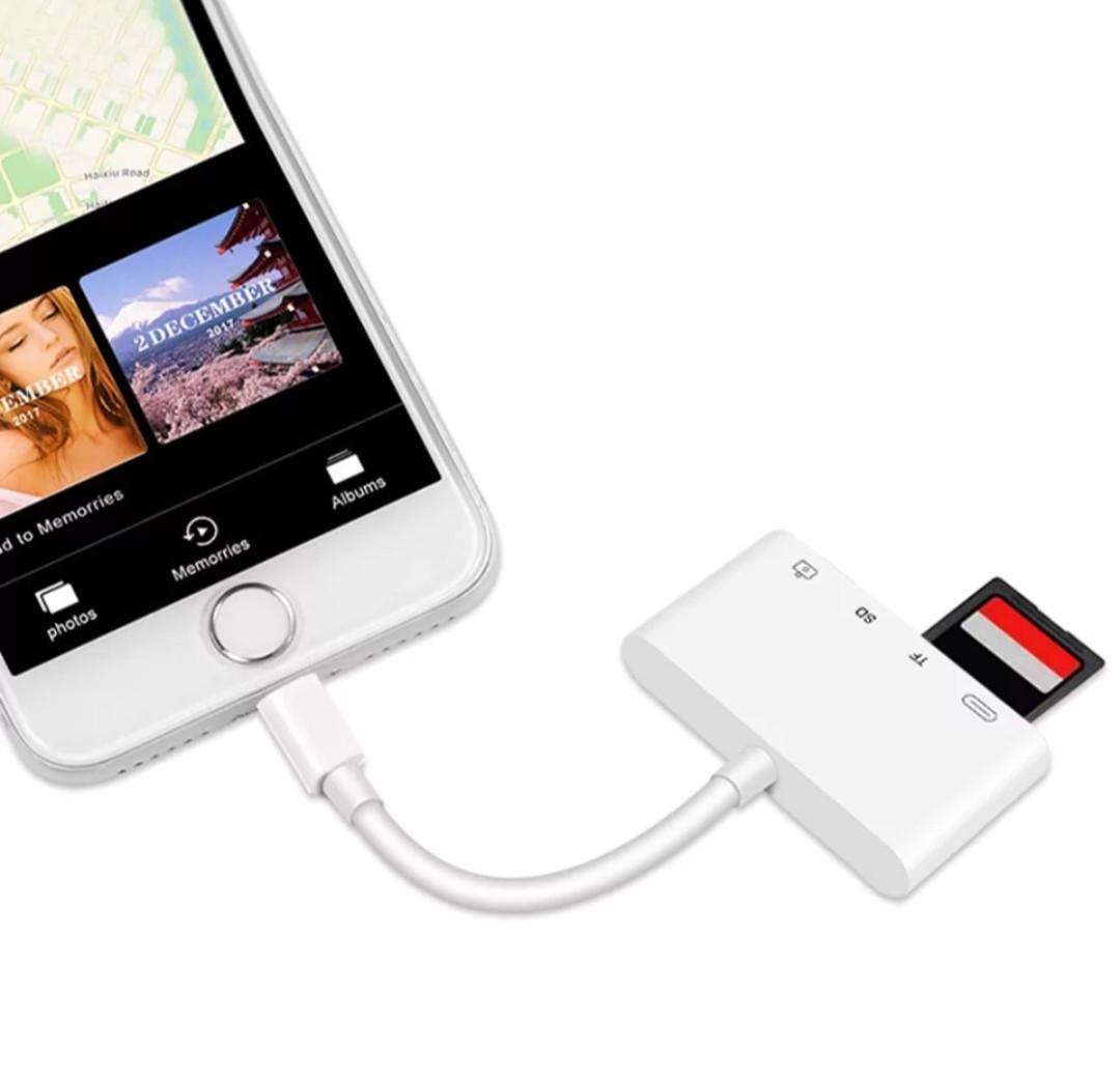 Переходник OTG Lightning USB/кардридер для iPad/iPhone (000133) - фото 2