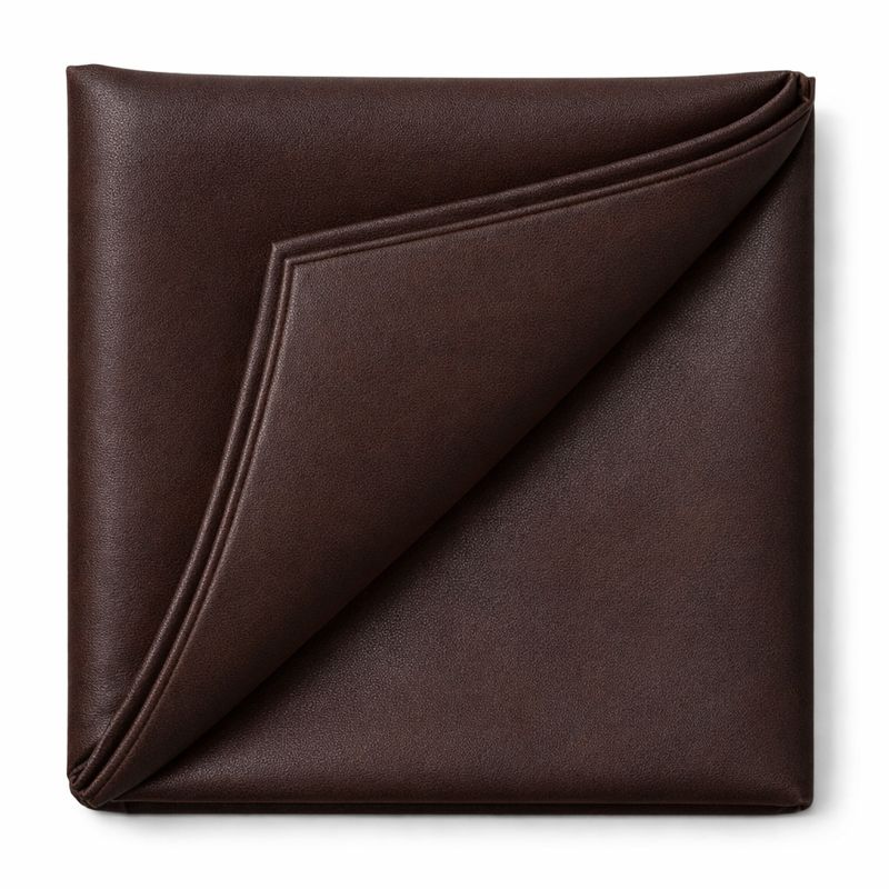 Кожзам обивочный для мебели и дверей гладкий 1,1 мм/1 м Темно-коричневый (2039)