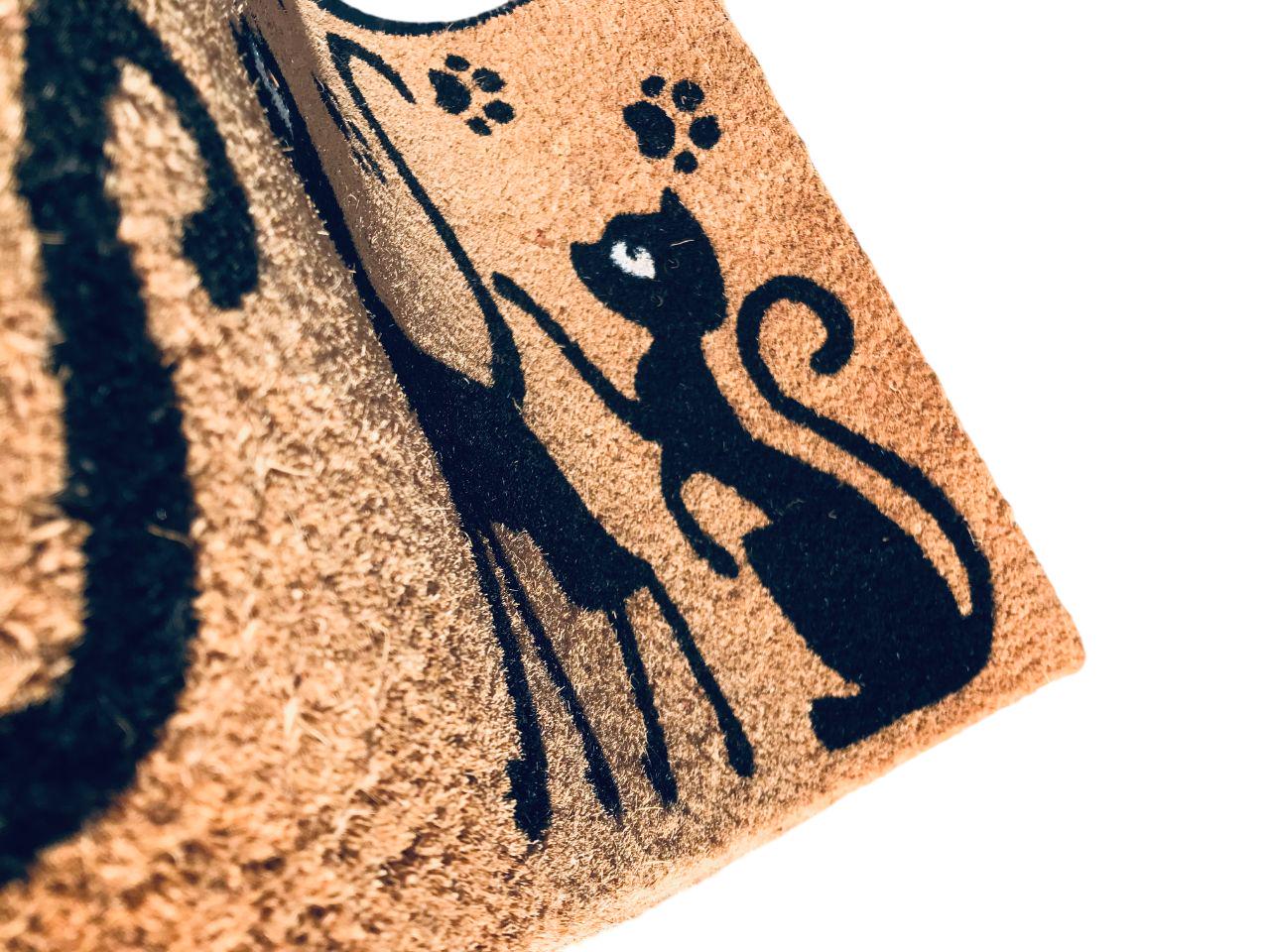 Килимок гумовий придверний Кокос Коти 40х60 см - фото 5