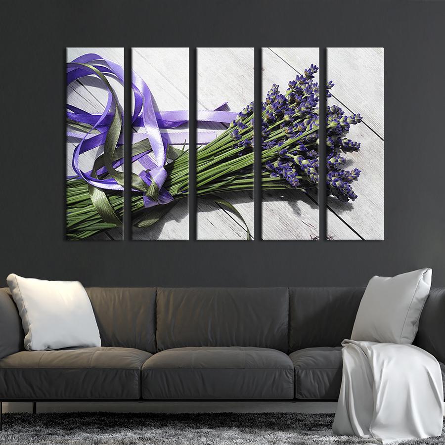 Картина на полотні Відмінний букет лаванди 132x80 см (889-51)