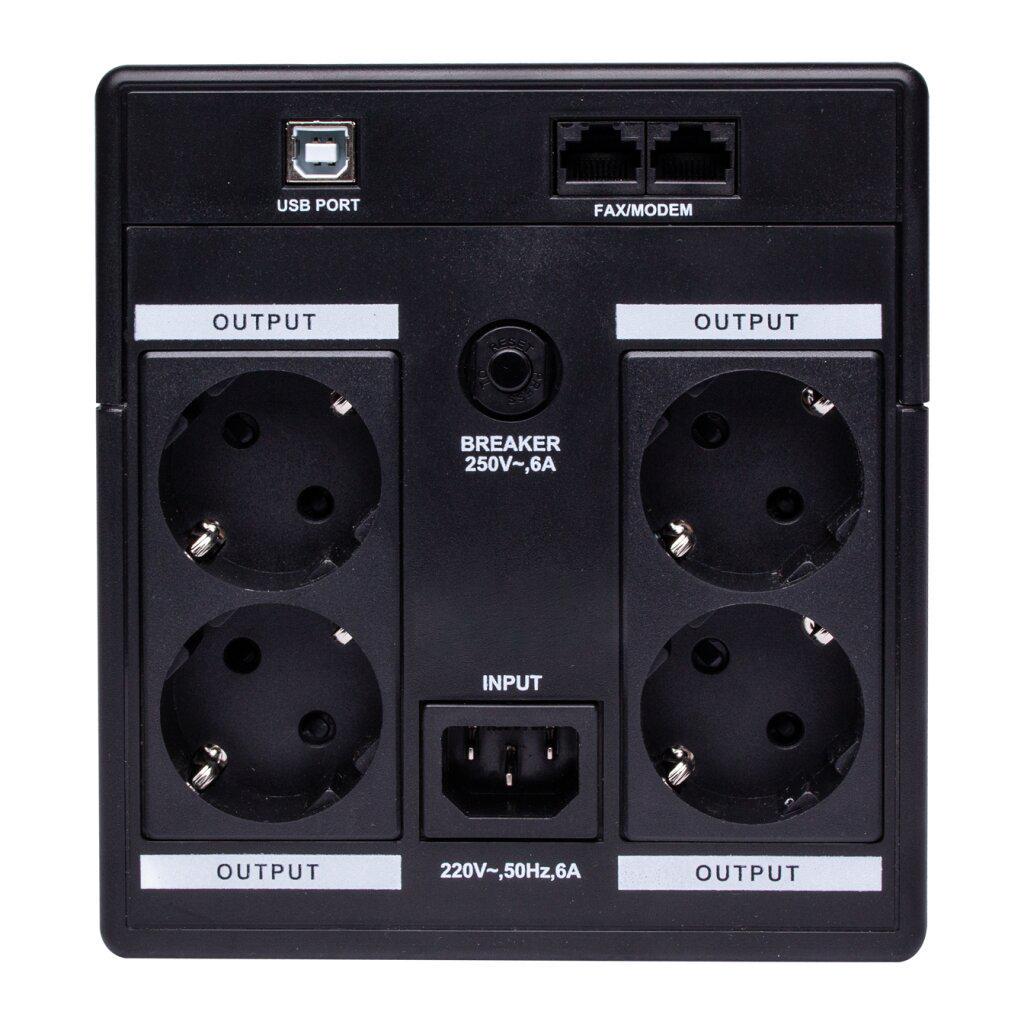 ИБП линейно-интерактивный LogicPower LPM-U1100VA-P со ступенчатой синусоидой 770W (LP-10358) - фото 3 ИБП линейно-интерактивный LogicPower LPM-U1100VA-P со ступенчатой синусоидой 770W (LP-10358) - фото 3