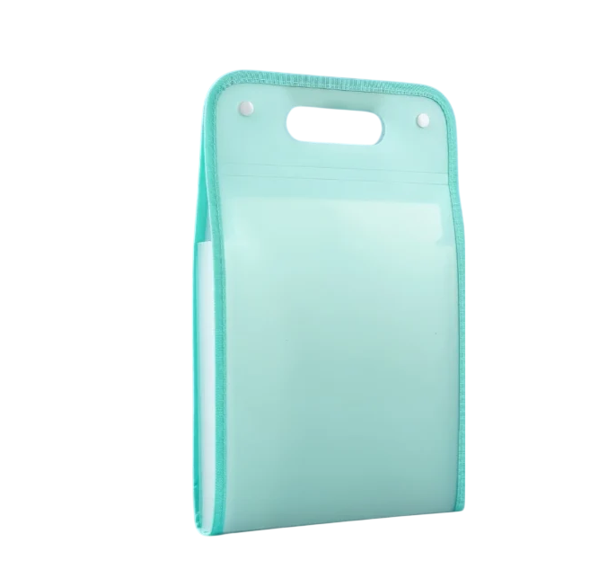 Папка-органайзер сложна для документов формата А4 на 12 отделений с цветными наклейками 360x240 мм (Н-2110)