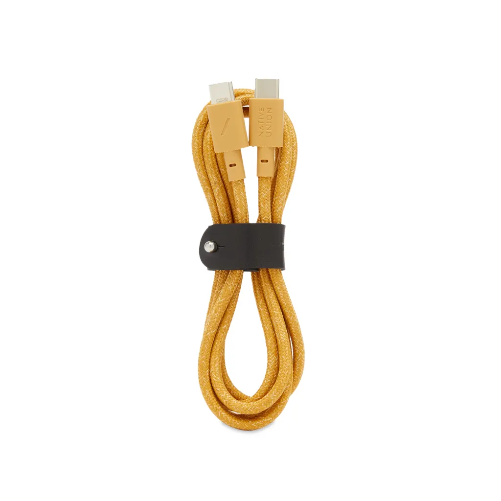 Кабель Native Union Belt Cable USB-C to USB-C Kraft 1,2 м (BELT-C-KFT-2-NP) - фото 2 Кабель Native Union Belt Cable USB-C to USB-C Kraft 1,2 м (BELT-C-KFT-2-NP) - фото 2