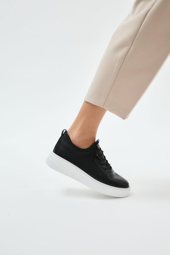 Мокасини жіночі ALLSY шкіряні р. 38 Чорний (196104) - фото 5 Мокасини жіночі ALLSY шкіряні р. 38 Чорний (196104) - фото 5