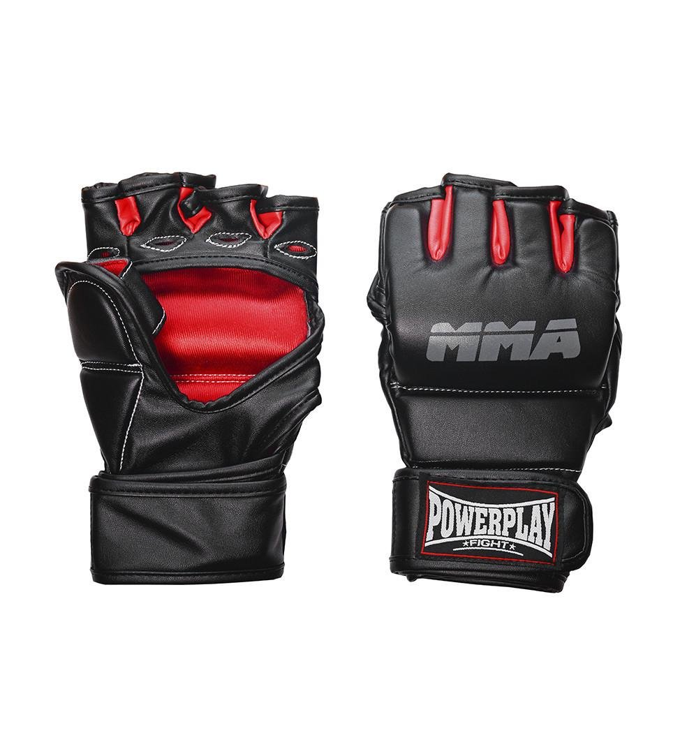 Перчатки для MMA PowerPlay 3053 L/XL Черно-красный