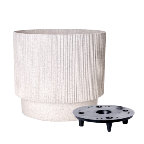 Вазон Алеана WOOD Осло зі вставкою 12 см Біла троянда (УТ000103174) - фото 1 Вазон Алеана WOOD Осло зі вставкою 12 см Біла троянда (УТ000103174) - фото 1