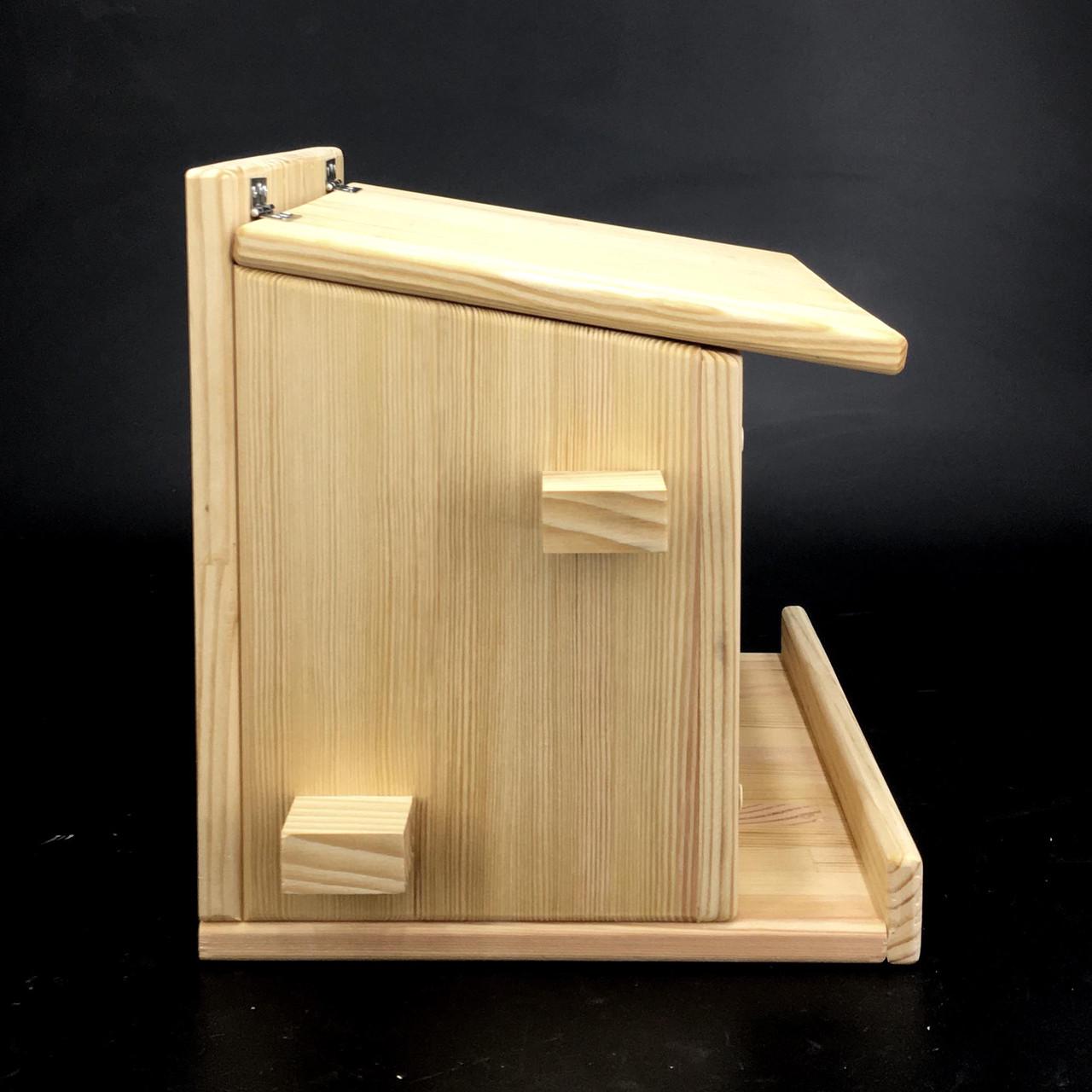 Домик для белок из дерева Кукуи Бланже (ДДБ-001601) - фото 3 Домик для белок из дерева Кукуи Бланже (ДДБ-001601) - фото 3