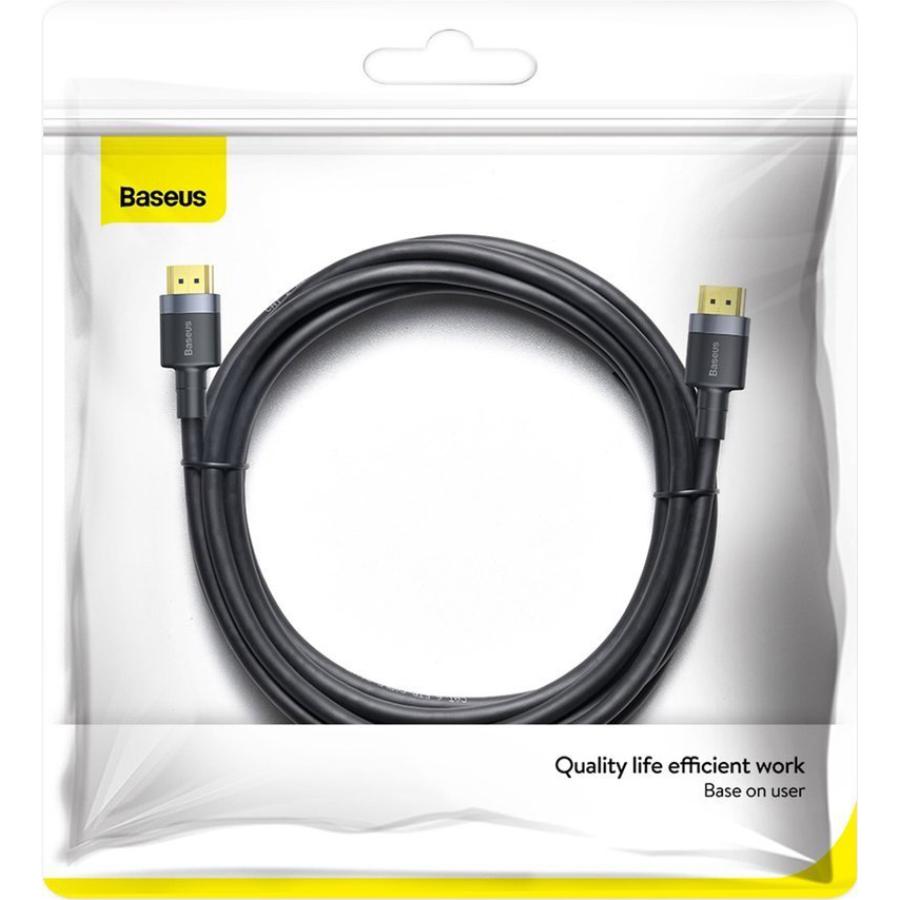 Кабель Baseus Cafule 4KHDMI Male To 4KHDMI Male Adapter Cable 3 м Black - фото 2