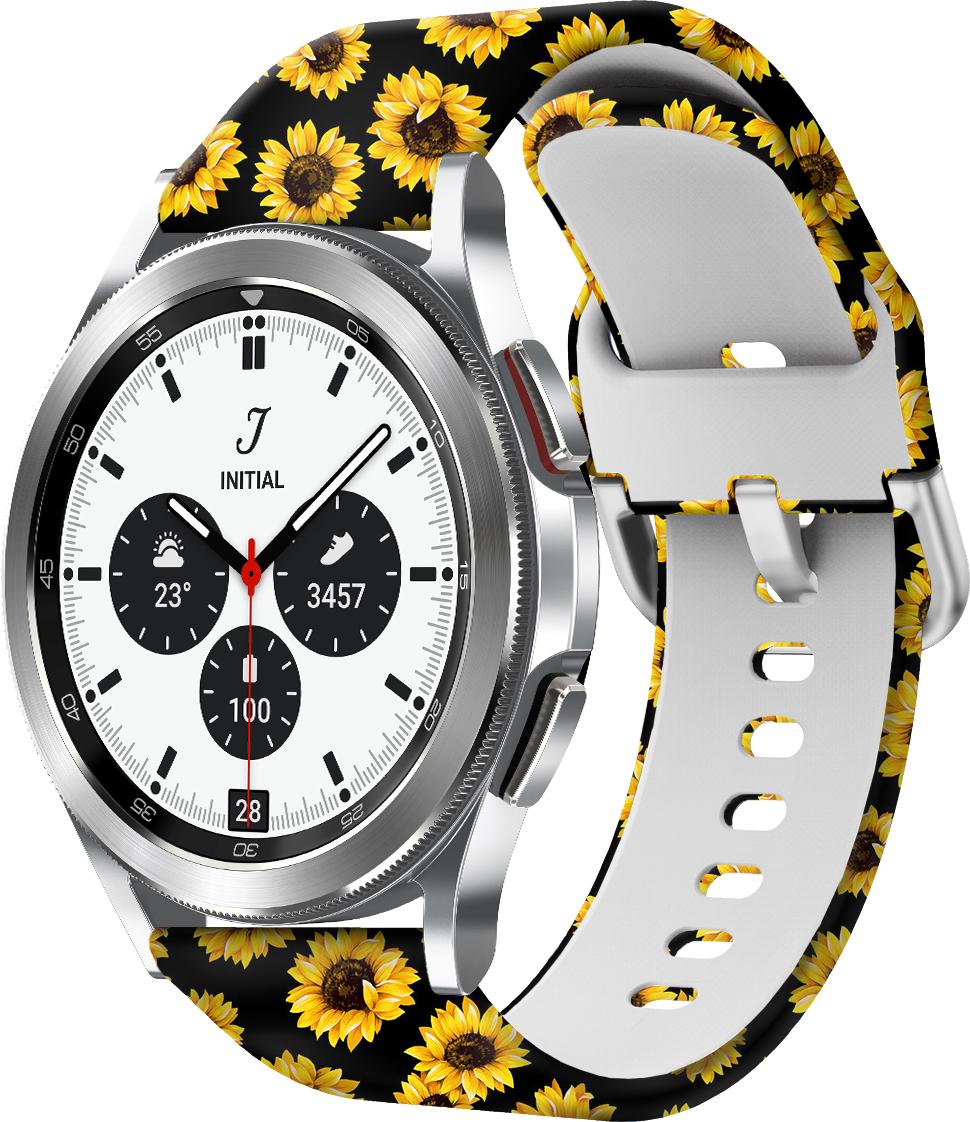 Ремешок Colorful для Galaxy Watch 4 44 мм Sunflowers (28388) - фото 1
