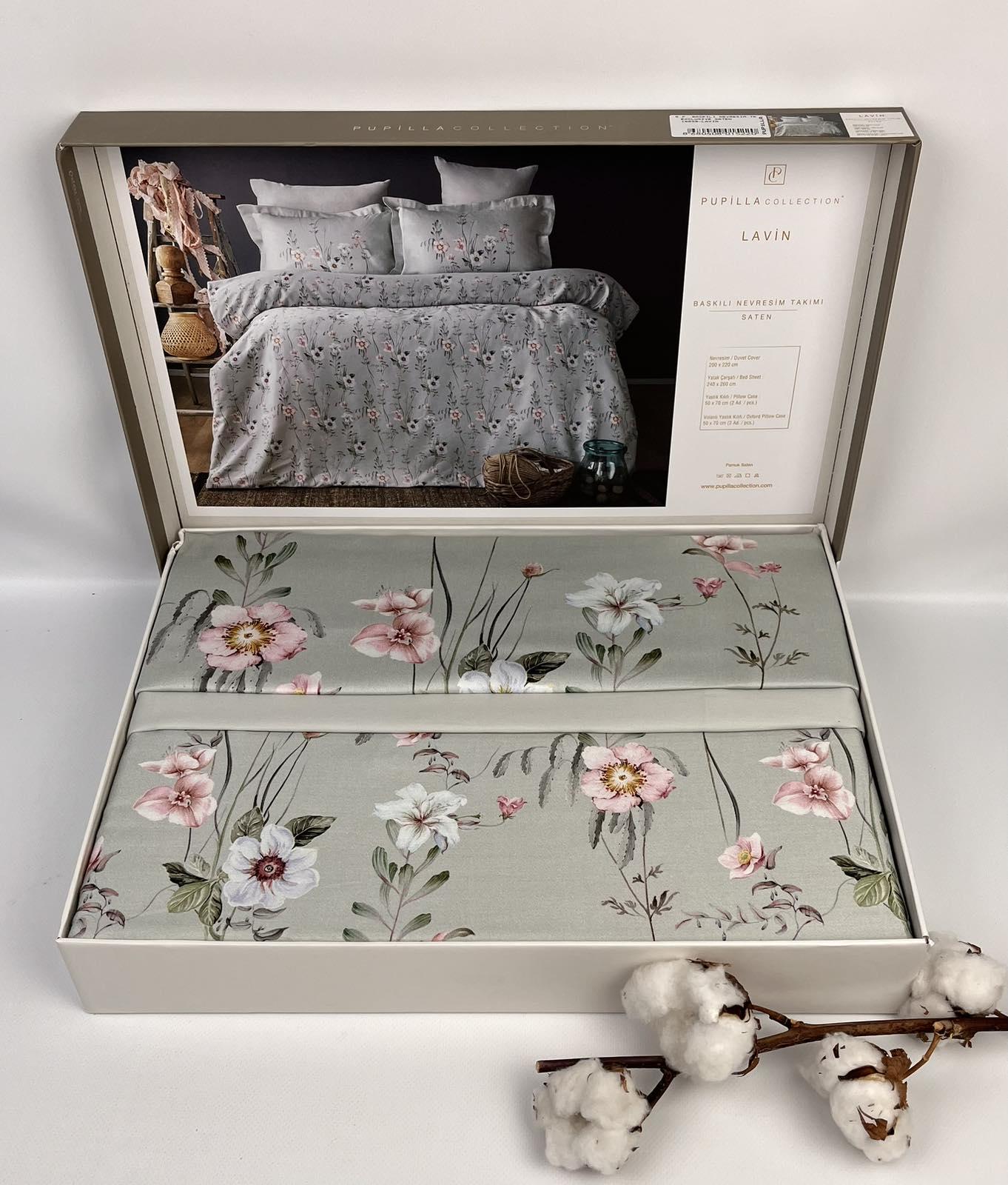 Комплект постільної білизни Pupilla Collection Lavin сатин сімейний (CN30238)