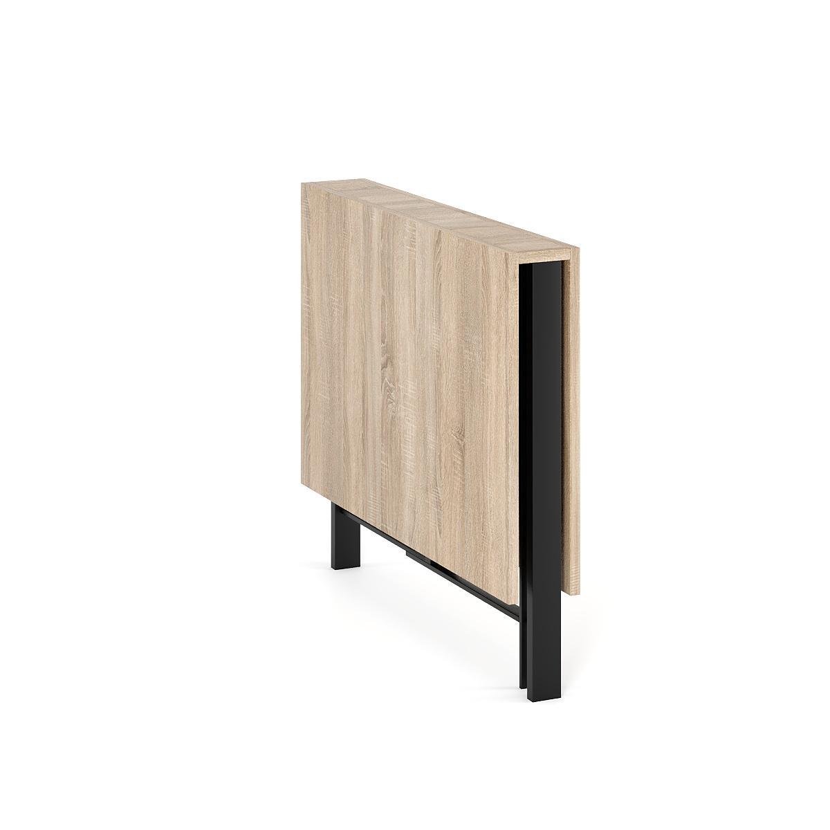 Обідній стіл-трансформер Voody 1300x900x756 мм Дуб Сонома/Чорні ніжки (GATB26130000030) - фото 2 Обідній стіл-трансформер Voody 1300x900x756 мм Дуб Сонома/Чорні ніжки (GATB26130000030) - фото 2