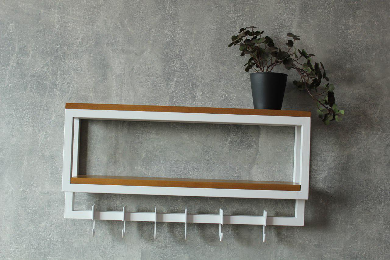 Вешалка для одежды MDA дерево и металл с крючками 6 шт. 60х10х28,5 см (ML-15.3.3) - фото 6 Вешалка для одежды MDA дерево и металл с крючками 6 шт. 60х10х28,5 см (ML-15.3.3) - фото 6