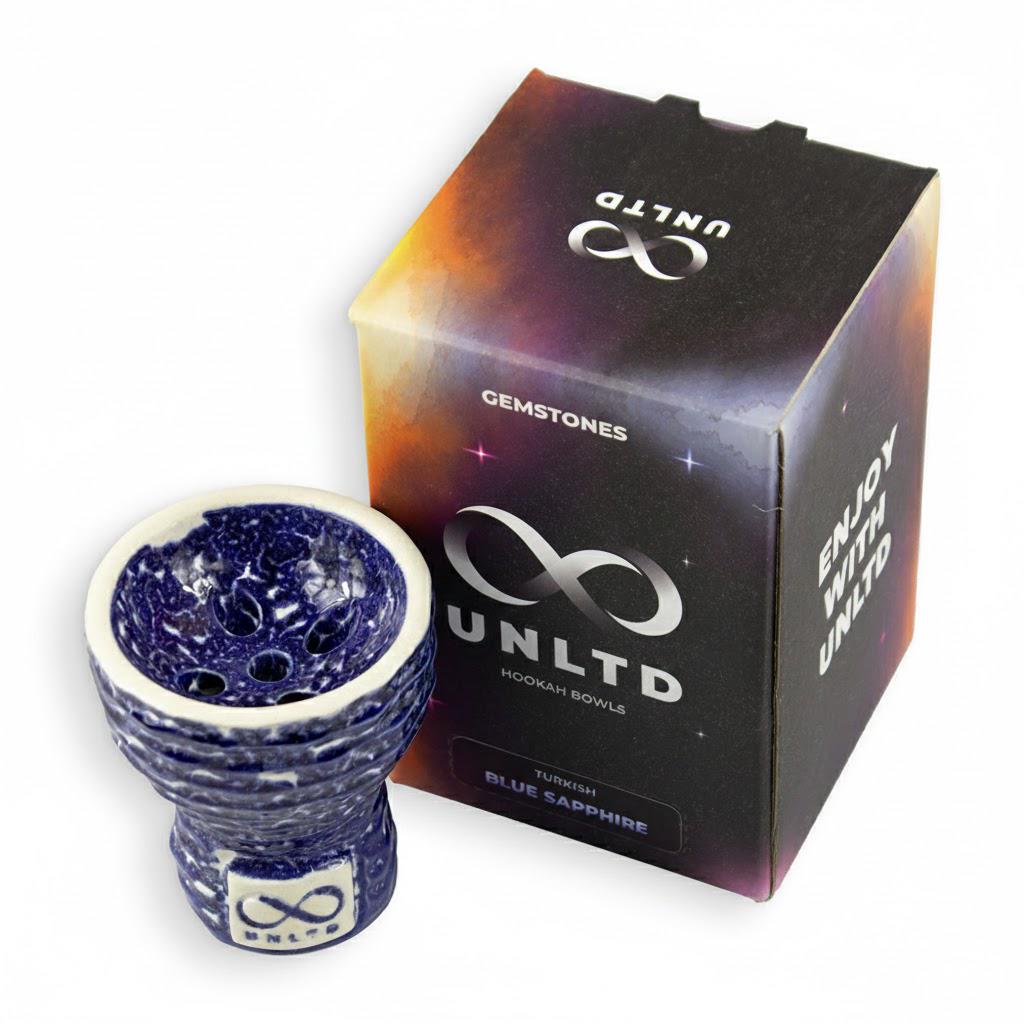 Чаша для кальяна глиняная UNLTD Turkish Blue Sapphire Синий Чаша для кальяна глиняная UNLTD Turkish Blue Sapphire Синий