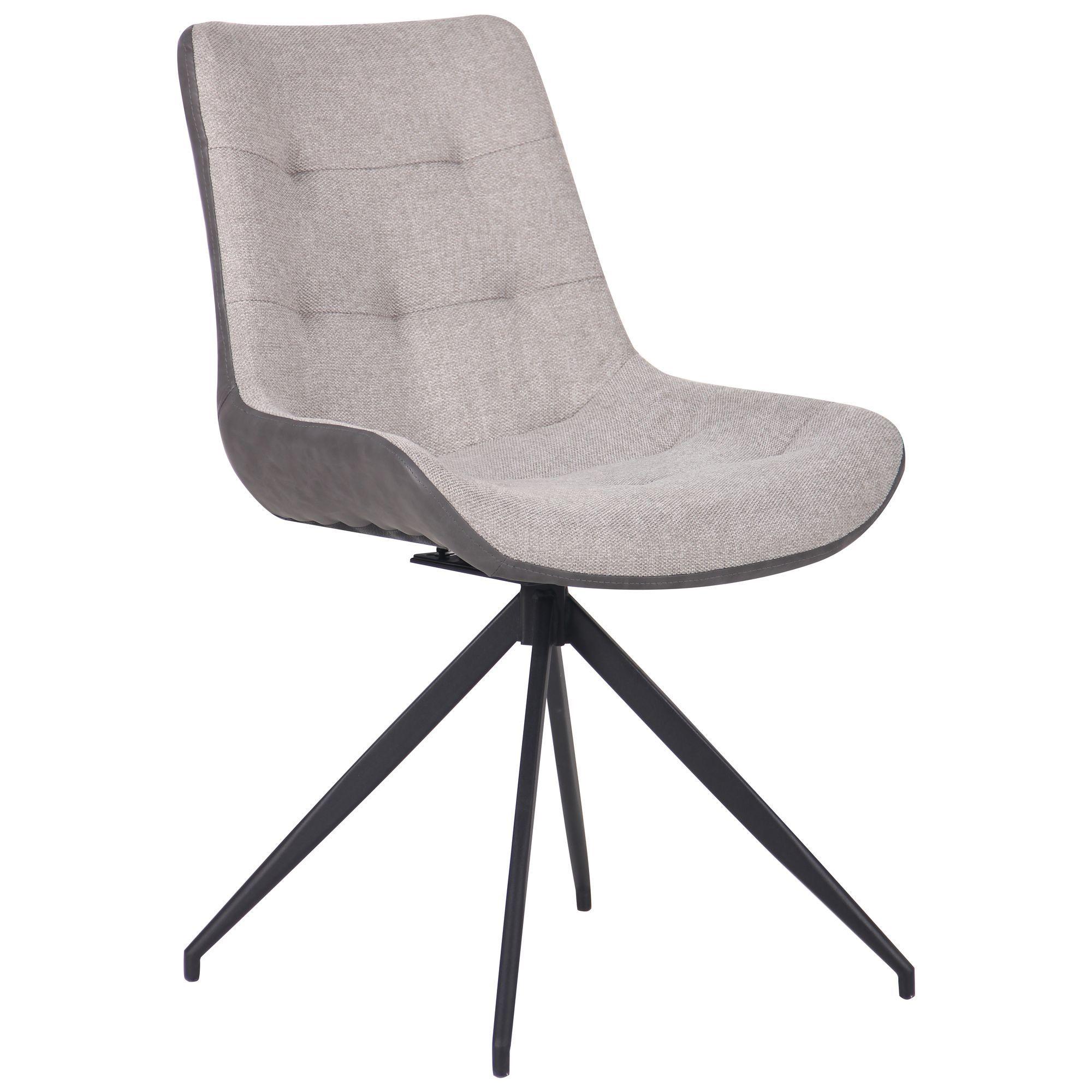 Стілець поворотний AMF Aurora Чорний/Меланж сільвер (545804) - фото 1 Стілець поворотний AMF Aurora Чорний/Меланж сільвер (545804) - фото 1