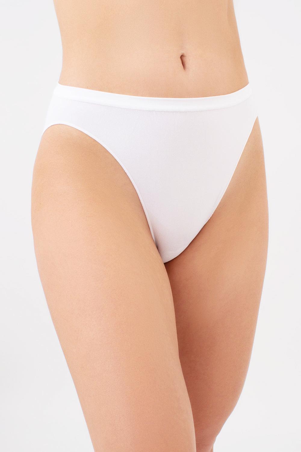 Трусики жіночі сліпи Giulia HI-LEG BRIEFS безшовні S/M White (4823116919228)