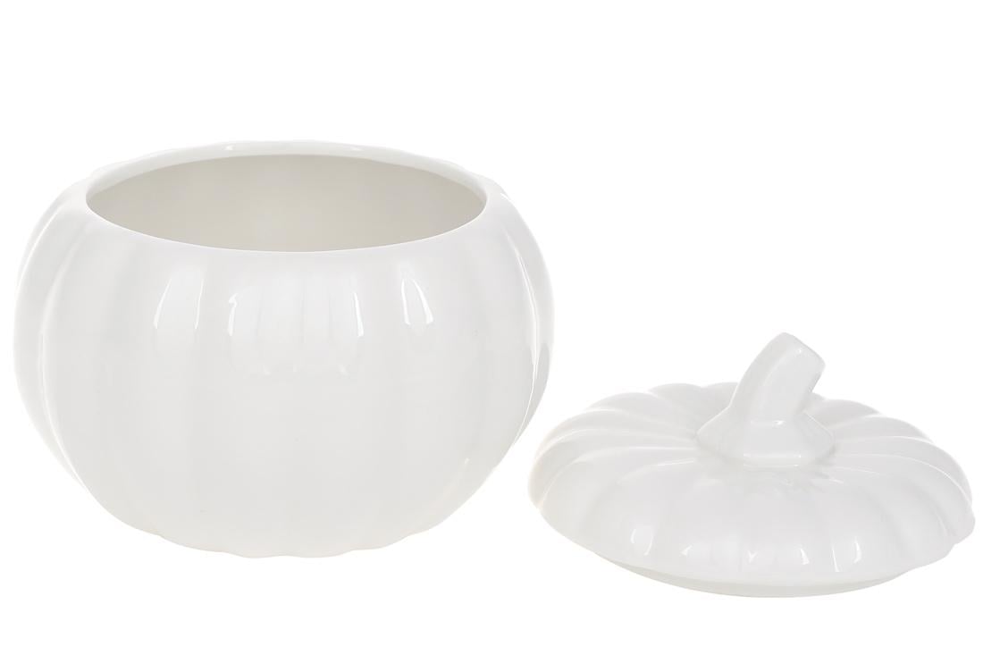 Сахарница фарфоровая Тыква 500 мл Белый - фото 2 Сахарница фарфоровая Тыква 500 мл Белый - фото 2