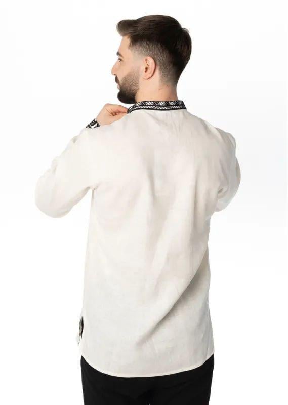 Вышиванка мужская р. 56 Молочный (519) - фото 3 Вышиванка мужская р. 56 Молочный (519) - фото 3
