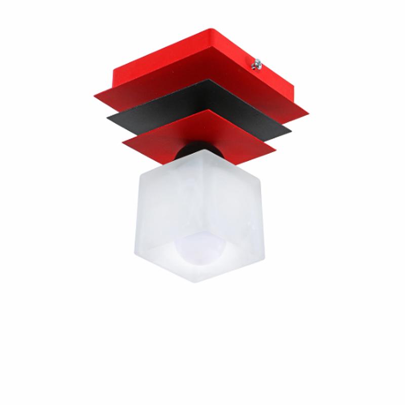Люстра потолочная Light House SRS-16154/1 на одну лампу Красный/Черный