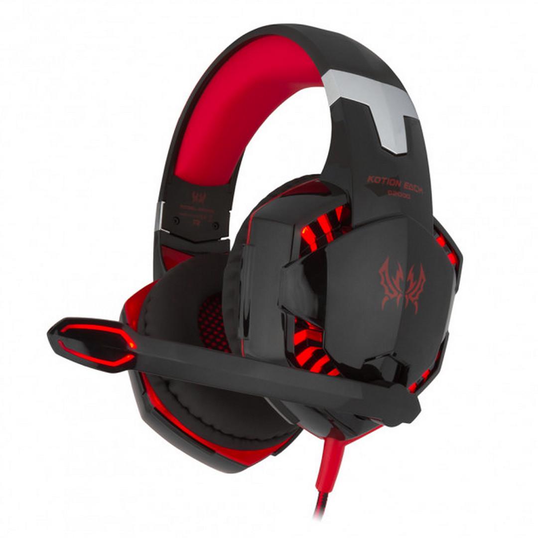 Навушники ігрові Kotion Each G2000 Pro Gaming Headset з мікрофоном і підсвічуванням Black/Red - фото 3