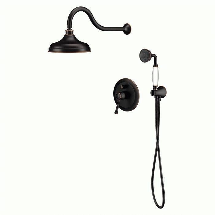 Душова система Imprese PODZIMA ZRALA ZMK02170811 зі змішувачем прихованого монтажу Чорний