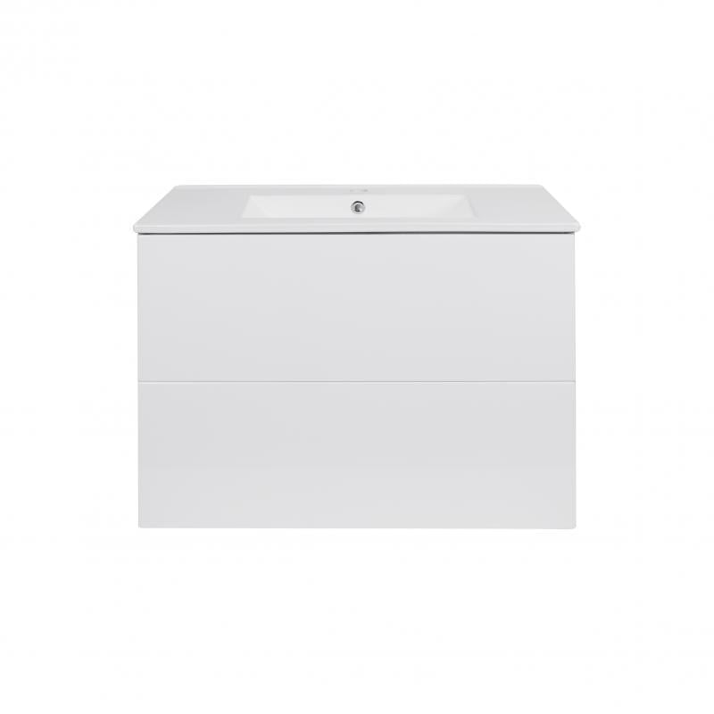 Комплект Q-tap Tern тумба подвесная/раковина врезная White (QT1772TPL8013080CW)