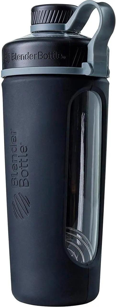 Пляшка-шейкер BlenderBottle Radian Glass 28 oz/820 мл Black (Glass_Black _best182) - фото 2