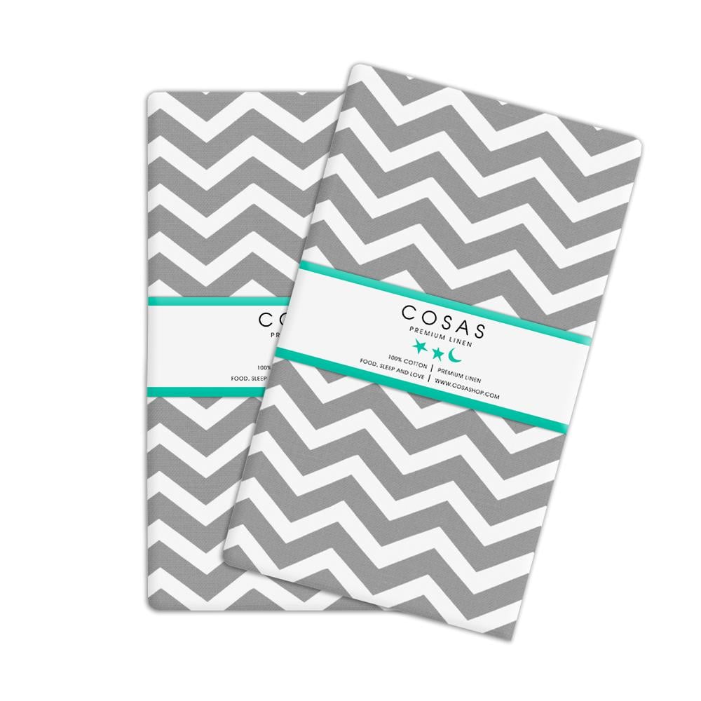 Набор наволочек Cosas Zigzag 50х70 см 2 шт. Grey (4822052023433)